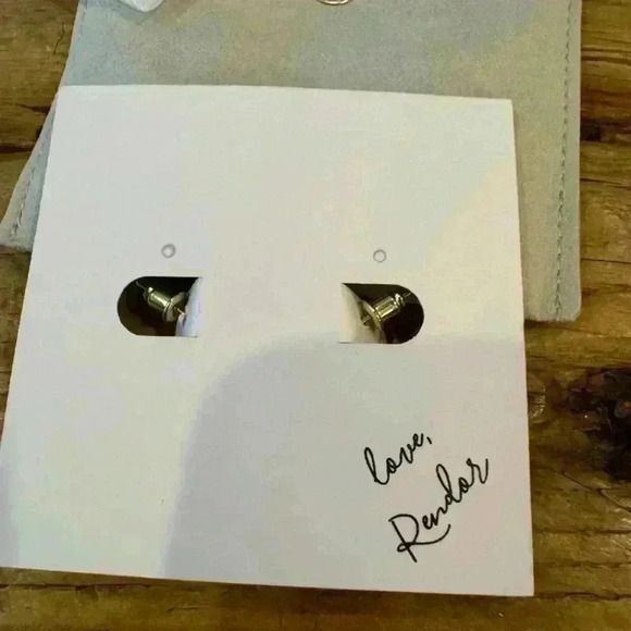 RENDOR VICTORIA 14-18k Gold Plated Double Gold Hoops ~ NEW! MSRP $95 - Picture 6 of 7